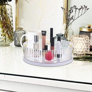 Luxshiny Perfume Tray Cosmetic Organizer Countertop Trinket Holders Sundries Organizer Small Skincare Organizer Rotating Cosmetic Organizer Makeup Tray to Rotate Storage The pet Crusher