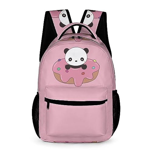 FunnyStar Cute Donuts and Panda Laptop Backpack Cute Daypack for Camping Shopping Traveling