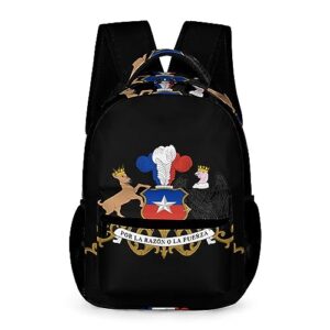 funnystar coat arms of chile laptop backpack cute daypack for camping shopping traveling