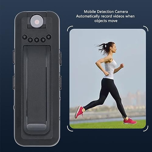 Hilitand Clip on HD Camera, Wearable Multifunctional Mobile Detection Camera with Built in Battery for Voice Recording Taking Photo