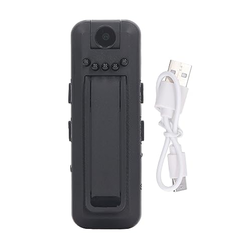 Hilitand Clip on HD Camera, Wearable Multifunctional Mobile Detection Camera with Built in Battery for Voice Recording Taking Photo