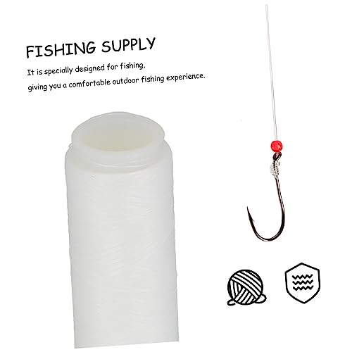 Kisangel 4 Rolls High Elastic Fishing Line Fishing Kit Saltwater Lures Fishing Line Braided Bead String Nylon Fishing Wire Nylon String Supports Anti-Slip Fishing Line Fishing Accessory