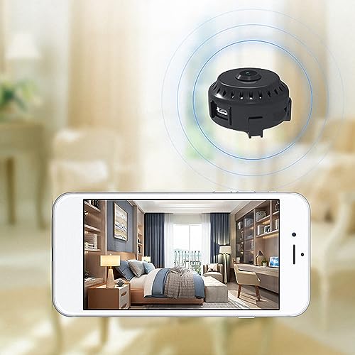 Eujgoov Mini WiFi Camera with Infrared Night Rechargeable Battery and HD Monitoring for Home Security