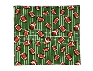 footballs on field casserole dish hot pad