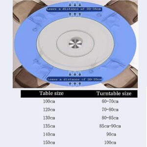 DOUKI Tempered Glass Rotating Tray Large Lazy Susan Turntable For Dining Table 39inch Swivel Tabletop Serving Plate With Swivel Assist System (Color : Clear, Size : 85cm(33inch))