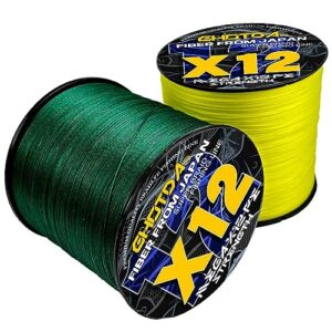 Braided Fishing Line 300M 500M Advanced Braid 12 Strands 0.16mm-0.55mm 25-120lb Multifilament PE Multifilamento