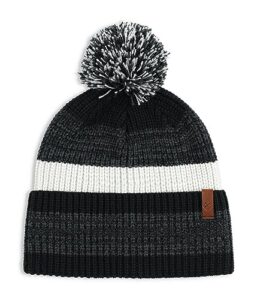 obermeyer oakland pom beanie basalt one size