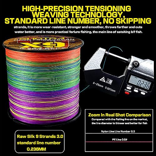 X9 1000m 500m Fishing Line 20-100lb PE Braided Line Spinning Baitcasting Dedicated Multifilament Floating Line