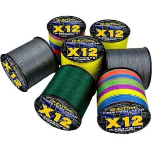 Multifilament 12 Braided Fishing Line PE Braided Line 25-120lb 0.16-0.55mm Spinning Casting Carp Bass Fishing Tackle Line
