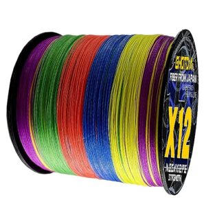 12 strands 9 strands 500m braided fishing line pe saltwater fish weaves wire super strong power 20-120lb