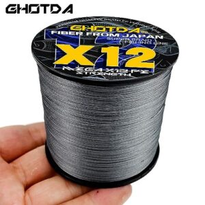 PE Braided Fishing Line 12 Strands 500 M Multifilament Throws Farther and Cuter Better Fishing Line11.3-54.5kg