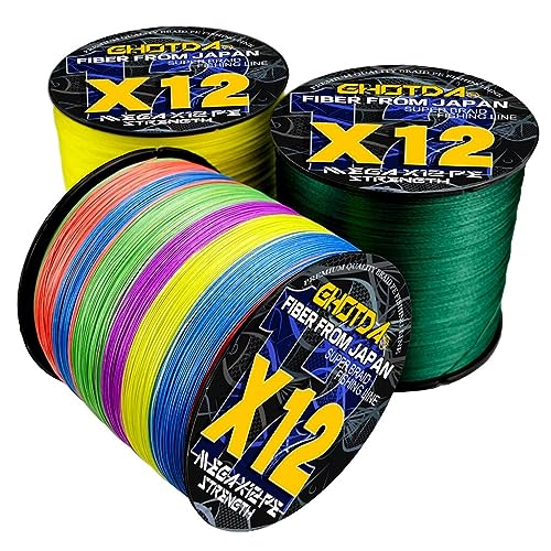 Multicolor Original X12 Fishing Line 300M 500M 12 Strands Multicolored Multifilament Fishing Tackle