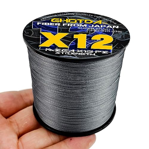 X12 500 Meters Braided Fishing Line High Endurance Super Strength Multifilament PE Saltwater Fish Wire