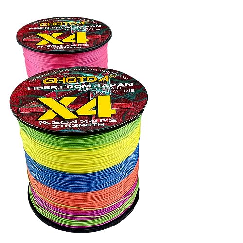 4 Strand 1000m PE Braided Fishing Line Japanese 4X Weaves Super Strong 10-80LB Saltwater Multifilament Carp Fishing Line