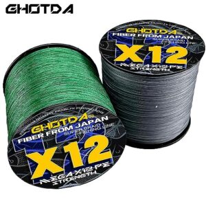 12 Strands Braided Fishing Line PE Fishing Line 25-120LB Multifilament Fishing Line Smooth Fishing Cord Wire