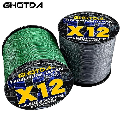 12 Strands Braided Fishing Line PE Fishing Line 25-120LB Multifilament Fishing Line Smooth Fishing Cord Wire