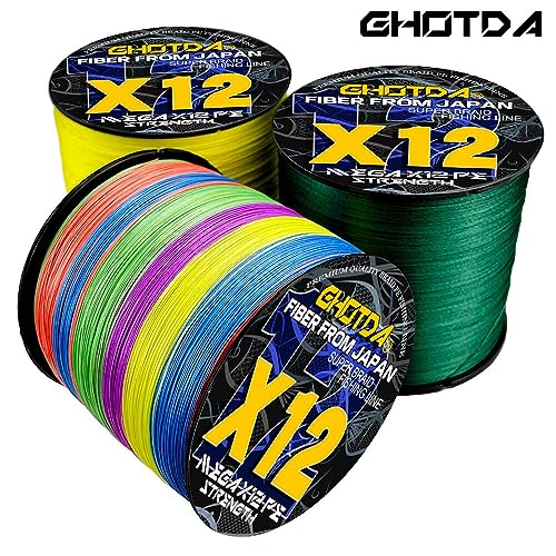 12 Strands Braided Fishing Line PE Fishing Line 25-120LB Multifilament Fishing Line Smooth Fishing Cord Wire