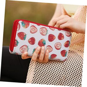Cabilock 2pcs wallet purses strawberry kawaii girls gifts red purse girls purse mini purse girl gifts plant accessories leather long purse women purse bags Ornament Miss