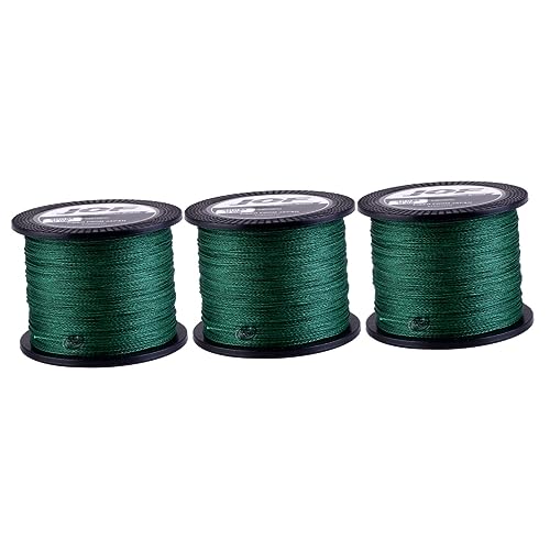 Unomor 3pcs 4 Fishing line Beading Craft line Stealth Braid Fishing Tool Diamond Braid Fishing Braid Fishing Wire Power pro line 4 Strands Fishing Supply pe Weave Fishing Rope Sensitive