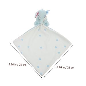 TOYANDONA Plush Comforter Towel Lovey Stuffed Animal Baby Security Infant Security Blanket Baby Snuggle Blanket Newborn Blankets Baby Soothing Towel Cute pp Cotton Animal Head