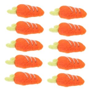 imikeya 20 pcs felt carrots crafts supplies cap decorations christmas garland wool pom pom felt carrot brooch wool felt hairpin accessories diy charm clothes diy material