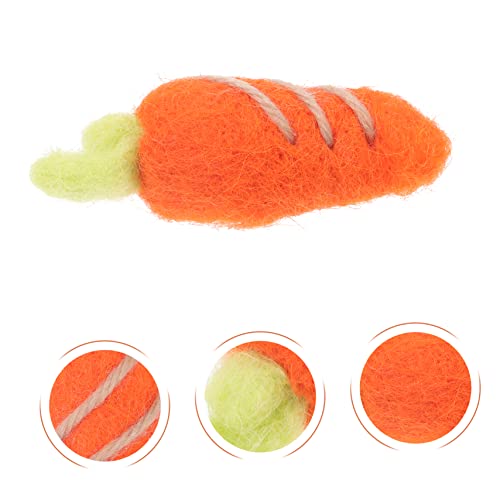 IMIKEYA 20 Pcs Felt Carrots Crafts Supplies Cap Decorations Christmas Garland Wool pom pom Felt Carrot Brooch Wool Felt Hairpin Accessories DIY Charm Clothes DIY Material