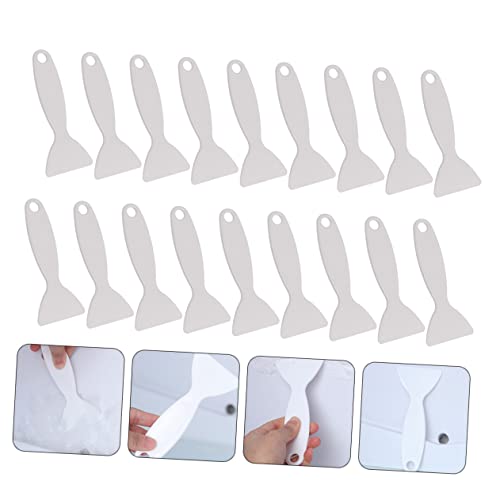 Vaguelly 60 Pcs Refrigerator Deicer Ice Remover Scoop ice Scraper for Freezer Household Tools Fridge ice Shovel ice Shovel for Fridge Plastic ice Shovel White ice Machine pp Clean Child