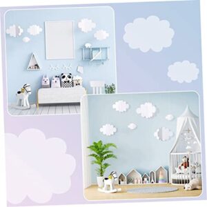 DECHOUS 6 Sets Cloud Decoration Wedding Decoration Home Decorations Garland Decor Nativity Decor Christmas Cloud Ornaments Felt cloudgarlands Party Supplies Clouds Pendant for Home Window