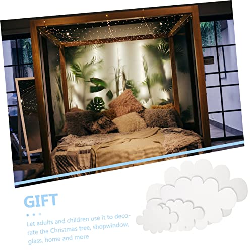 DECHOUS 6 Sets Cloud Decoration Wedding Decoration Home Decorations Garland Decor Nativity Decor Christmas Cloud Ornaments Felt cloudgarlands Party Supplies Clouds Pendant for Home Window