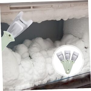 GANAZONO 18 pcs Refrigerator Frost Removal Shovel Household Gadgets Window Snow Scraper ice Removal Tool Removal deicer Windows Cleaning Tools Handheld Defroster Stainless Steel pp car