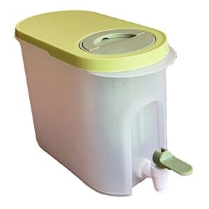 refrigerator cold kettle silicone sealing refrigerator cold kettle double filtration for kitchen (green)