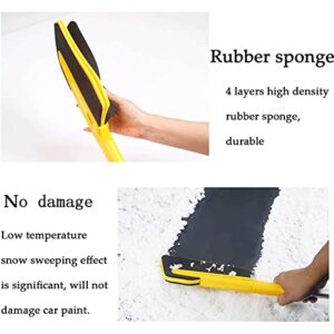 Snow Shovel, Multifunctional Snow Shovel Long Rod Deicing Ice Sweep Tool Snow Removal Brush for Winter Car Accessories