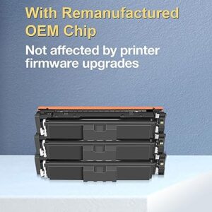 (with Chip) 069 Toner Cartridge Replacement for Canon 069 CRG069 CRG069 H CRG-069 H for imageCLASS MF753Cdw MF751Cdw LBP674Cdw Printer (CYM 3 Pack)