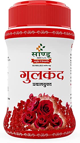 Sandu Gulkand (Pravalyukta) 400 GMS | Nourishing & Body Cooling Ayurvedic Medicine - by easybuy90