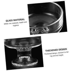 Didiseaon 3pcs Serving for Tulip Jam Drink Dishes Shaped Cups Trifle Parfait Fruit Mushroom Crystal Birthday Dessert Party Transparent Baking Beer and Tasting Kitchen Plate Espresso Bar