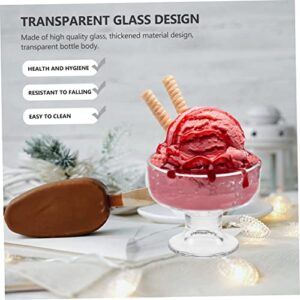 Didiseaon 3pcs Serving for Tulip Jam Drink Dishes Shaped Cups Trifle Parfait Fruit Mushroom Crystal Birthday Dessert Party Transparent Baking Beer and Tasting Kitchen Plate Espresso Bar