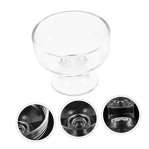 Didiseaon 3pcs Serving for Tulip Jam Drink Dishes Shaped Cups Trifle Parfait Fruit Mushroom Crystal Birthday Dessert Party Transparent Baking Beer and Tasting Kitchen Plate Espresso Bar