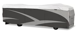 adco 36825 designer series olefin hd class a motorhome cover 31' 1" - 34', gray/white