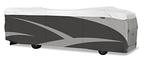 ADCO 36825 Designer Series Olefin HD Class A Motorhome Cover 31' 1" - 34', Gray/White