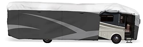 ADCO 36827 Designer Series Olefin HD Class A Motorhome Cover 37' 1" - 40', Gray/White