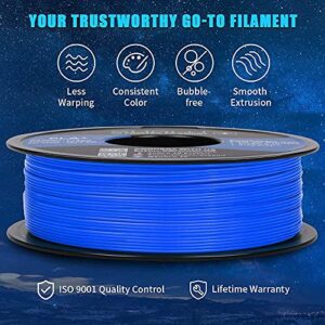 PLA+ 3D Printer Filament 1.75mm, SUNLU PLA Filament PRO, Dimensional Accuracy +/- 0.02 mm, 1 kg Spool, 1.75 PLA Plus, White+Blue