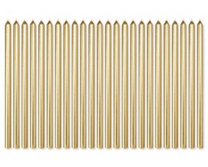 american greetings birthday candles, long thin gold (24-count)