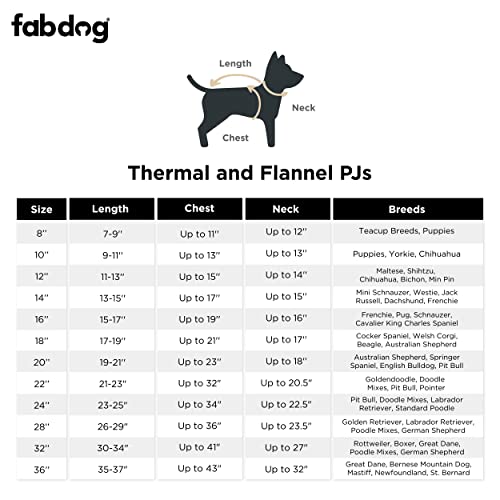 fabdog Dog Pajamas | Dog Onesie Size 22" - Owner Thermal Pajamas From S To XL - Cute Pajamas For Dogs | Available in Heather Grey