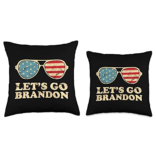 Let's Go Brandon Merch Let's Go Brandon Let's Go Brandon Throw Pillow, 16x16, Multicolor