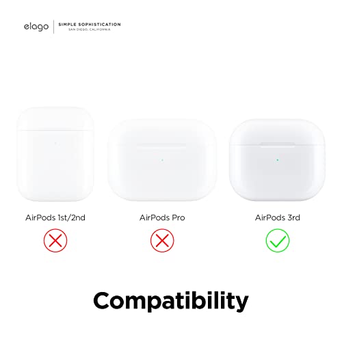 elago Dust Guard Compatible with AirPods 3 Case, Dust-Proof Sticker Compatible with AirPods 3rd Generation Case 2021, Protection from Iron & Metal Shavings, Clean Your AirPods (2 Sets, Dark Grey)