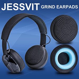 Grind Earpads Replacement for Grind Bluetooth Wireless On-Ear Headphones - Protein Leather/Ear Cushion/Ear Cups by JESSVIT