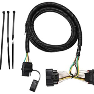 Oyviny Custom 4 Way Trailer Wiring Harness for 2011-2019 Ford Explorer, Plug and Play Trailer Light Wiring for Explorer