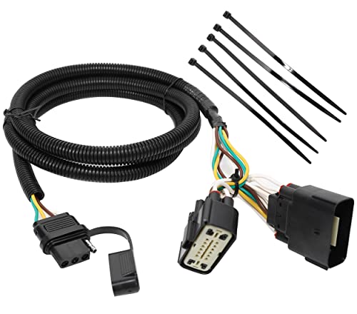 Oyviny Custom 4 Way Trailer Wiring Harness for 2011-2019 Ford Explorer, Plug and Play Trailer Light Wiring for Explorer