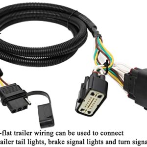 Oyviny Custom 4 Way Trailer Wiring Harness for 2011-2019 Ford Explorer, Plug and Play Trailer Light Wiring for Explorer