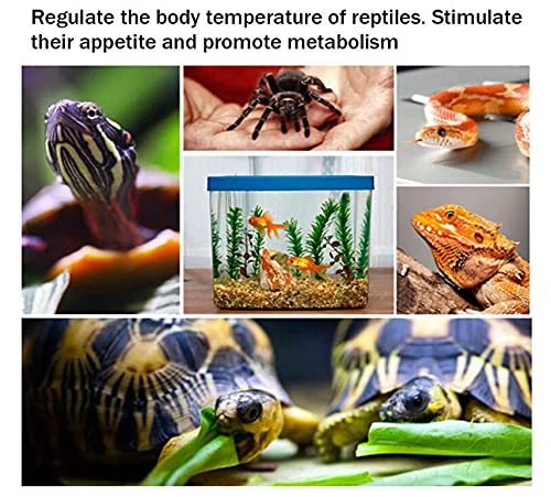 14W Reptile Heating Pad&Reptile Reflective Insulation Film Under Tank Terrarium Keep Warming Pet Animals Heater Heating Pad Mat Reptile